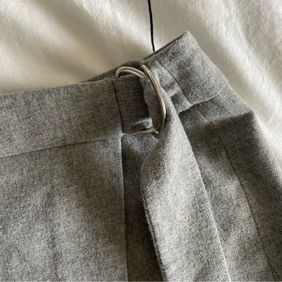 Grey wool blend skirt - Picture 3 of 7